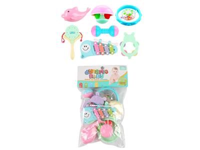 婴儿摇铃配敲琴