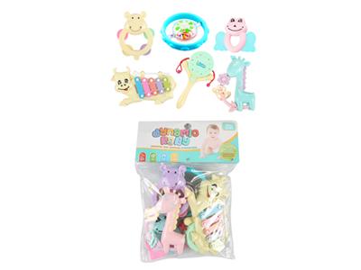 婴儿摇铃配敲琴