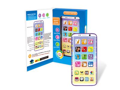 English multi-function learning song screen charging toy mobile phone