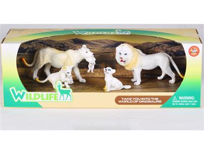 Wildlife Set (White Lions, 5 in total)