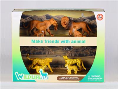 Wildlife Set (5 Lions + 4 African Leopards)