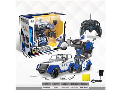 1:14 remote control one-button variant remote control simulation police car (Jeep)