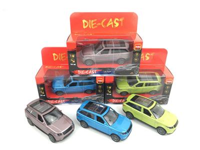 1:36 light music alloy pull back car model