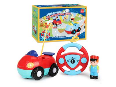 Remote control four-way cartoon racing car