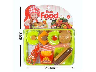 Simulation Burger Fries Hot Dog Set