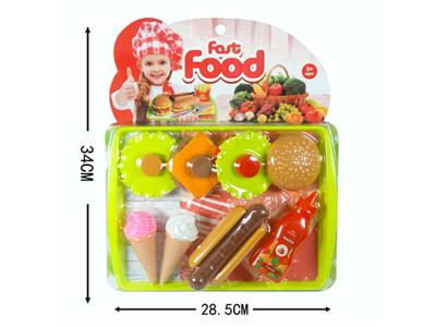 Simulation Burger Hot Dog Ice Cream Set