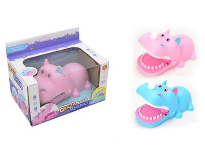 English version of biting rhinoceros with light music