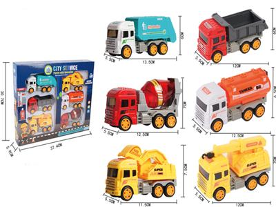 Inertial engineering vehicle (gift box) 6 packs