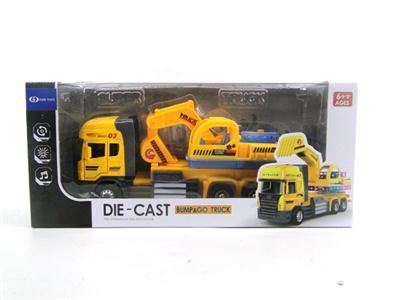 Alloy pull back door excavator (with light music)