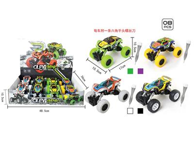 合金DIY拼装四驱回力攀爬车