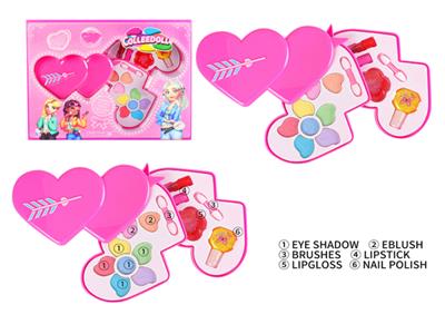 One arrow double heart children's makeup cosmetics two layers