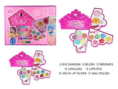 Crown Children's Makeup Cosmetics Three Layers