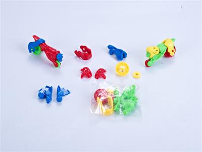 Assembled animal series lion, leopard