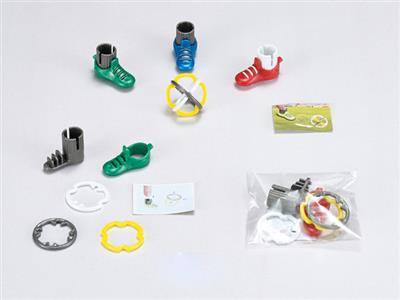 DIY assembled football with shoes