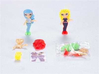 DIY assembled small Barbie