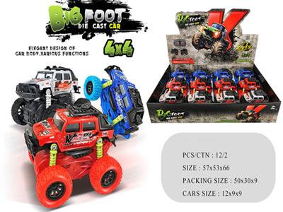 1:32 alloy four-wheel drive inertial climbing car (12 packs)