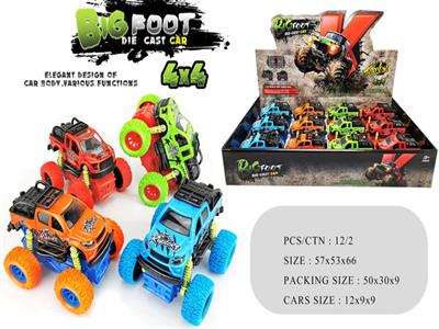 1:32 alloy four-wheel drive inertial climbing car (12 packs)