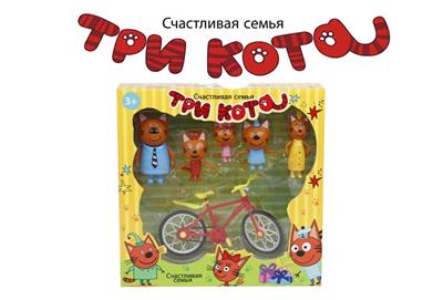 三只小猫自行车