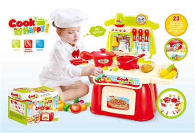 电子厨房餐台套装带声音.灯光(不包电*3AA)