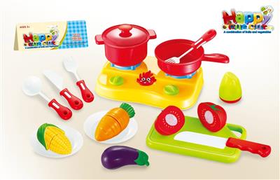 17PCS可切水果蔬菜带炉具套装