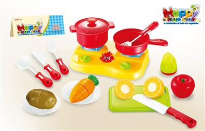 17PCS可切水果蔬菜带炉具套装