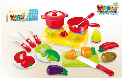 19PCS可切水果蔬菜带炉具套装