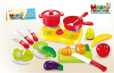 19PCS可切水果蔬菜带炉具套装