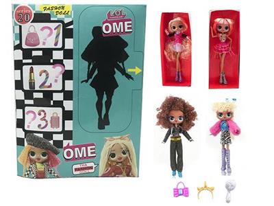 OME..10寸12关节实身大头惊喜娃娃带3样惊喜配件4款混装