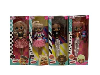 OME..10寸12关节实身大头惊喜娃娃带2样惊喜配件4款混装
