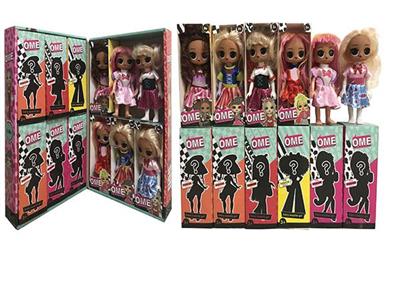 OME..6寸实身时装惊喜娃娃带2样惊喜配件6款混装12PC混装