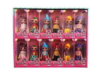 6寸实身惊喜独角兽娃娃6款12PC混装