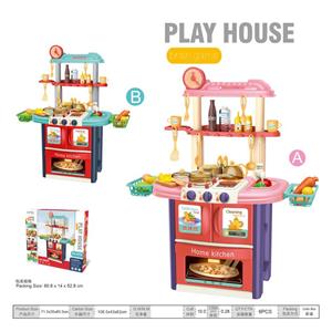 高级餐具台，带声音灯光，2色混