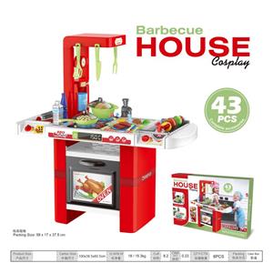 BBQ餐具台/带灯光声音，水龙头有出水功能
