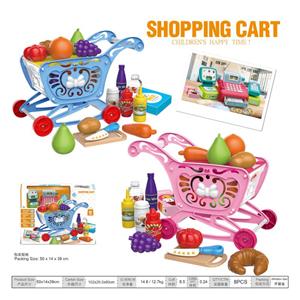 大号超市购物车，带收银机，2色混