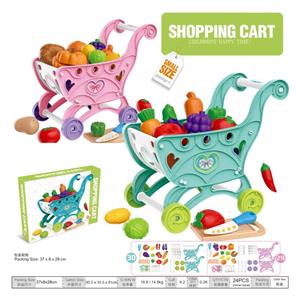 小号蔬菜水果购物车，2色混