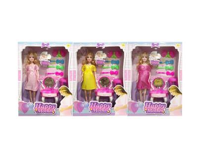 11.5寸实身大肚婆带梳妆台带配件