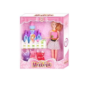 高档美泰版高档城堡主题11.5寸11关节实身芭比带城堡带衣服