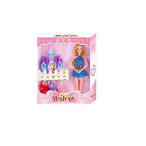 高档美泰版高档城堡主题11.5寸11关节实身芭比带城堡带衣服