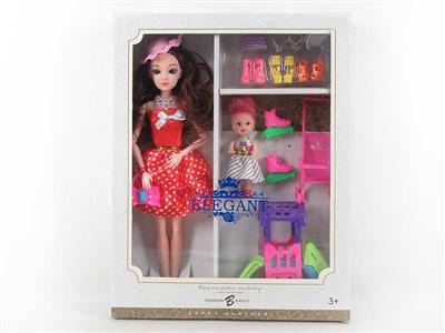 高档主题芭比11.5寸11关节实身配件