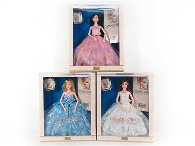 11.5寸实身11关节婚纱芭比 3款混装