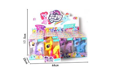 搪胶马宝莉4色混装16PC