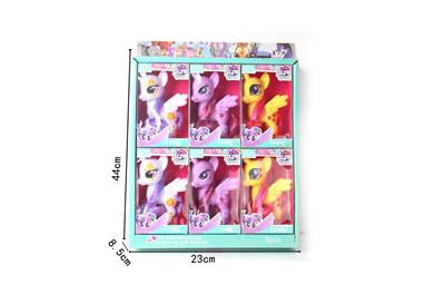 搪胶太阳马宝莉3色混装6PC