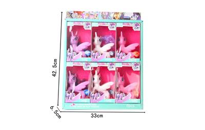 搪胶美人鱼马宝莉3色混装6PC