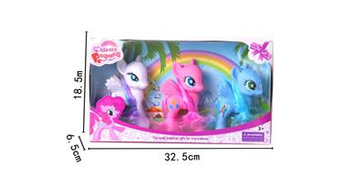 搪胶3只搪胶马宝丽