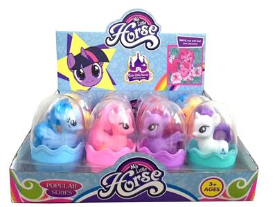 12 vinyl pokemon pony with horse sticker with comb
