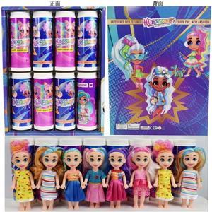6 Inch Real Hair Salon Doll Cola Bottle Variety Assortment 8 Pack