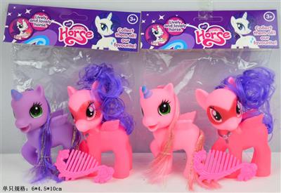 Pony 2 combs (2 4 colors mixed)