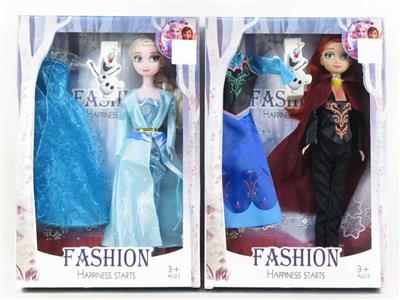The 4th generation 11.5 inch real body snow and ice Barbie 2 mixed with a generation of theme clothes