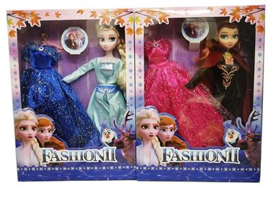 4th generation 11.5 inch real body snow and ice Barbie 2 mixed with evening dress