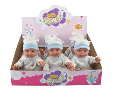 12 inch doll 2 colors mixed with display box 9 IC slush body per box